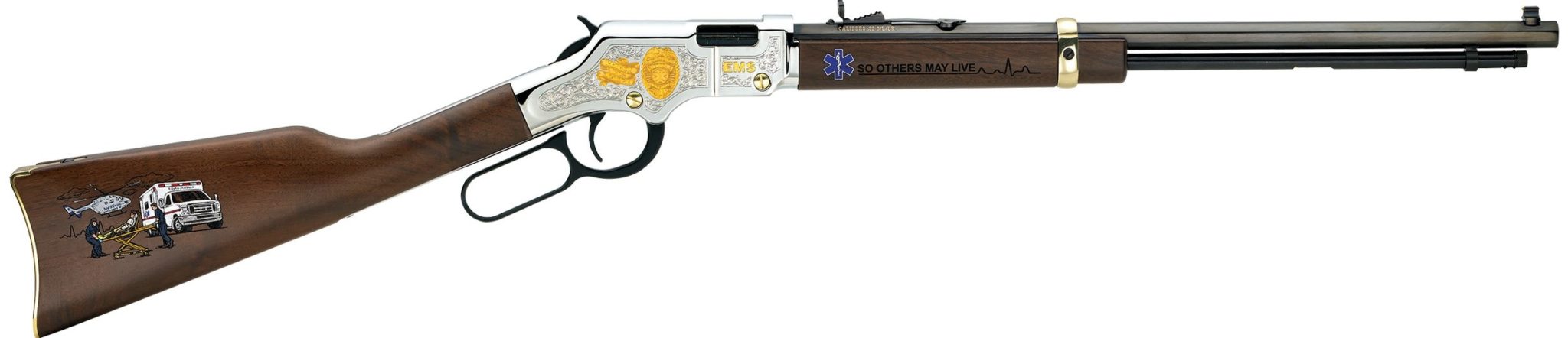 HENRY H4 EMS TRIBUTE EDITION RIFLE .22 S/L/LR 16 LR / 18 L / 23 S 20"
